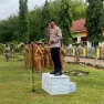 Police Goes To School, Kanit Binmas Jadi Pembina Upacara di SMKN 1 Buay Bahuga