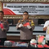 Dua Pekan Ops Sikat Krakatau 2024, Polres Lampung Selatan Gelar Press Release Hasil Operasi