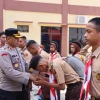 Polres Pringsewu Lepas Keberangkatan Puluhan Pelajar Ikuti Lomba Saka Bhayangkara di Kota Metro