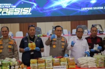 4 Jaringan Besar Narkoba Diungkap Polda Lampung